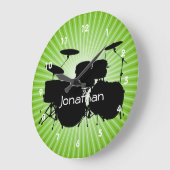 Drum Design Wall-vergrendeling Grote Klok (Hoek)