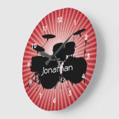 Drum Design Wall-vergrendeling Grote Klok (Hoek)