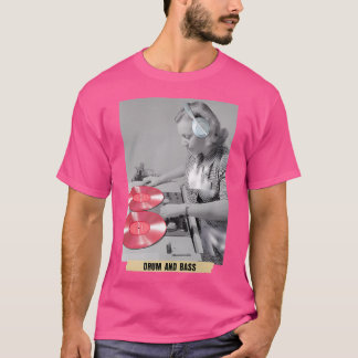 Drum en bas muziekliefhebber DJ Platenspelers T-shirt