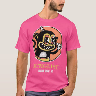 Drum en basmuziek Liquid Oerwoud EDM DNB Dubstep T-shirt