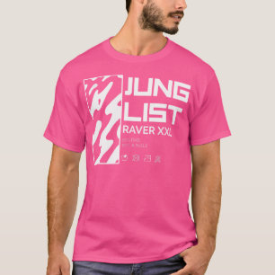 Drum en basmuziek Liquid Oerwoud Rave EDM T-shirt