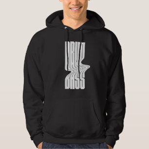 drum en bass vet logoontwerp hoodie