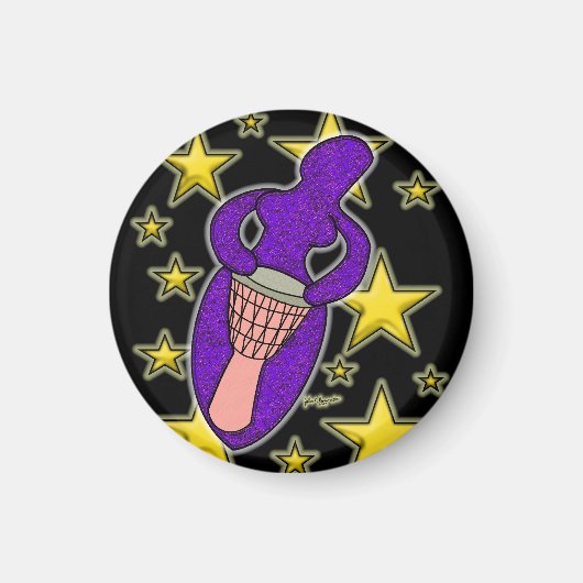 Drum Goddess Magnet Magneet (Voorkant)