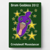Drum Goddess Plaque Fotoplaat (voorkant)
