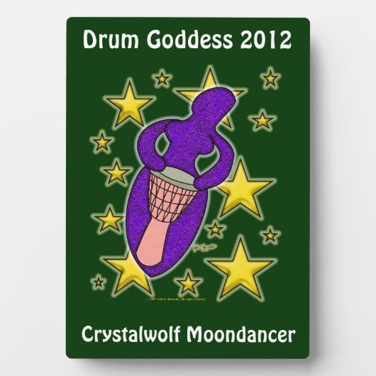 Drum Goddess Plaque Fotoplaat (voorkant)