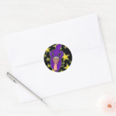 Drum Goddess Sticker Round (Envelop)