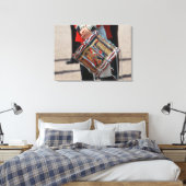 Drum Grenadier Guards - Londen Canvas Afdruk (Insitu (Slaapkamer))