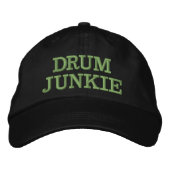 DRUM JUNKIE Drummer Casquette Drummer Rock Music B (Devant)