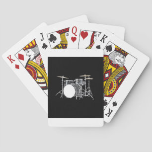 "Drum Kit 2"-ontwerp cadeaus en producten Pokerkaarten