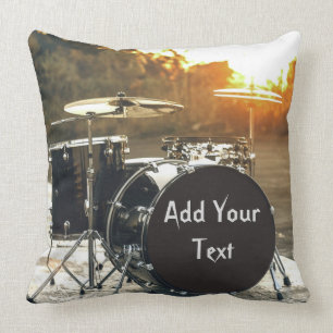 Drum Kit Drummer Rock personaliseren Aanpassen Kussen