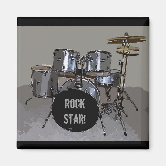 Drum Kit Magnet Magneet (Voorkant)