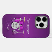 Drum Kit-ontwerp op maat Case-Mate iPhone Case (Achterkant (horizontaal))