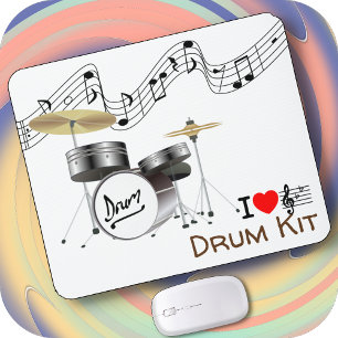 DRUM KIT op een Muismat - Ik hoor muziek