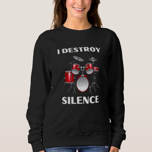 Drum Kit Percussionist Drummer Quote Apparel Trui (Voorkant)