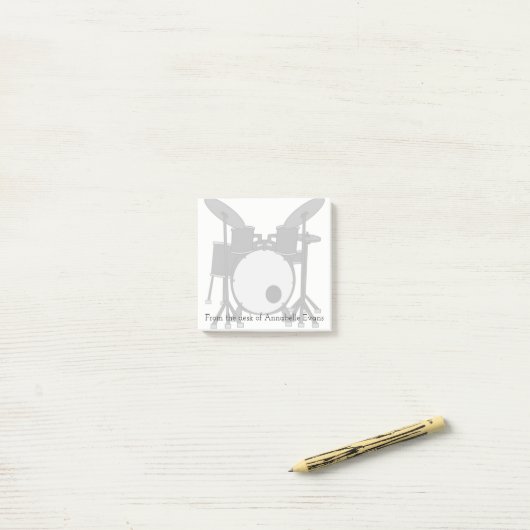 Drum Kit Post-it® Notes (Op bureau)