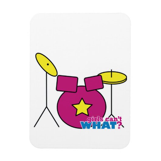 Drum Kit - Roze Magneet (Verticaal)