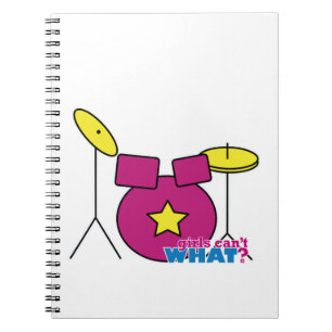Drum Kit - Roze Notitieboek