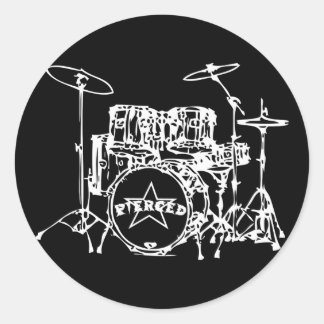 Drum Kit Special Ronde Sticker