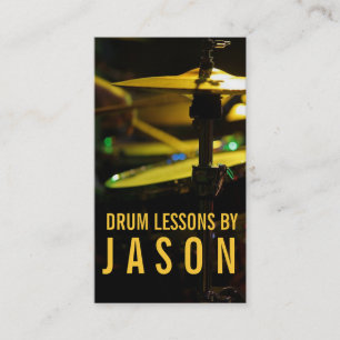 Drum Lessons Instrument Music Instructor Visitekaartje