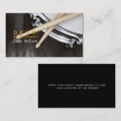 Drum Lessons, Instrument, Music Visitekaartje (Voorkant / Achterkant)
