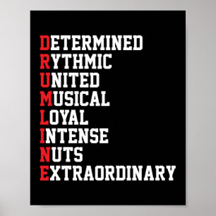 Drum Line Drumline markeringsband Poster