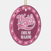 Drum Majoor Gift voor haar Keramisch Ornament (Rechts)