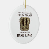 Drum Major King Keramisch Ornament (Rechts)