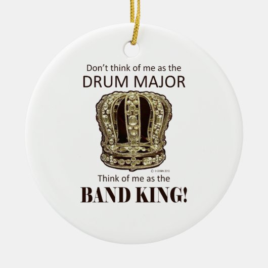 Drum Major King Keramisch Ornament (Voorkant)