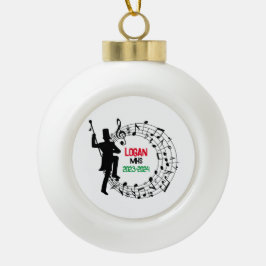 Drum Major Marching Band Kerst Ornament