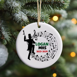 Drum Major Marching Band Kerst Ornament