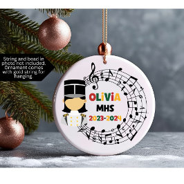 Drum Major Marching Band Kerst Ornament