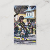 Drum Major of Pipe Band Visitekaartje (Achterkant)