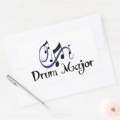 Drum Major Rechthoekige Sticker (Envelop)