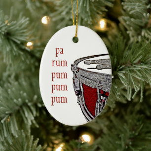 Drum Musician Holiday Keramisch Ornament