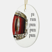 Drum Musician Holiday Keramisch Ornament (Links)
