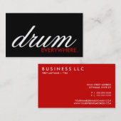DRUM overal. (aanpasbare kleur) Visitekaartje (Voorkant / Achterkant)