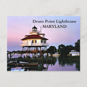 Drum Point Lighthouse, Maryland Carte Postale