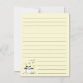 Drum Set Drummer Band Docer Musicus Bedankkaart (Achterkant)