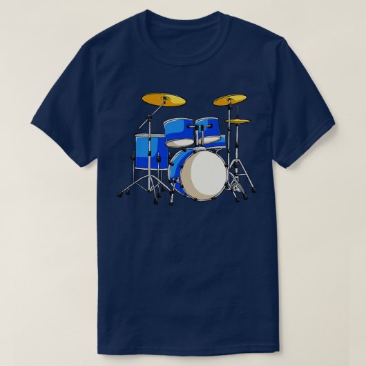 Drum Set Drums Drummer Rock T-shirt (Design voorkant)