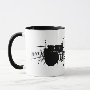 Drum set en pianotoetsenbord mok