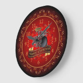 Drum Set, Merry Christmas, Maroon & Black ~   Grote Klok (Hoek)