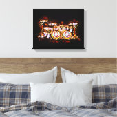 Drum set met contrabas canvas afdruk (Insitu (Slaapkamer))