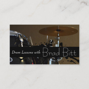 Drum Set Music-leraar Visitekaartje
