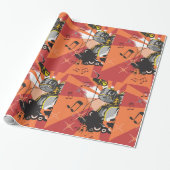 Drum Set Muziek Cadeaupapier (Uitgerold)