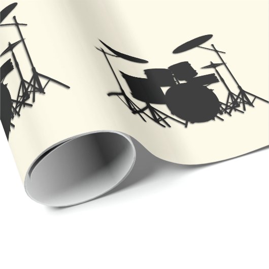 Drum Set Muziekontwerp Cadeaupapier (Rol Hoek)