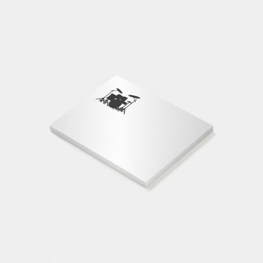 Drum Set Muziekontwerp Post-it® Notes (Schuin)