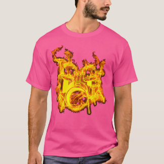 Drum set op brand cadeau percussie drums lover t-shirt
