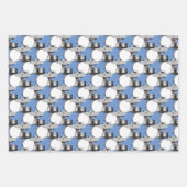 Drum Set percussie muzikaal ontwerp Inpakpapier Vel (Voorkant 3)