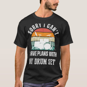 Drum Set Plans T-shirt: Beat Humor & Musical Style T-shirt