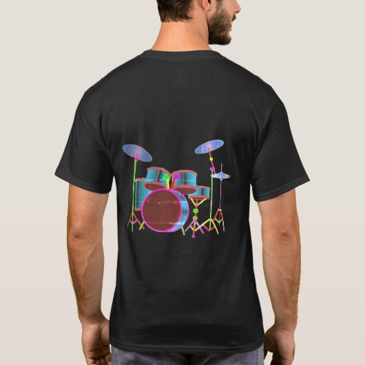 Drum set T-shirt (Achterkant)